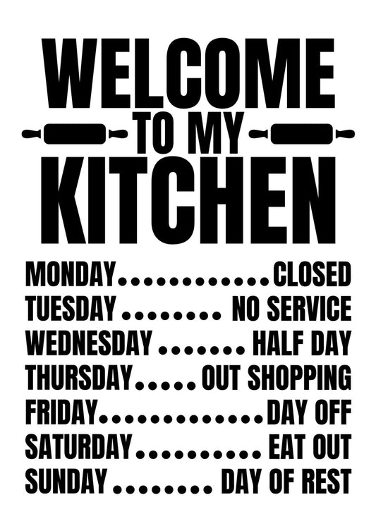 Welcome To My Kitchen