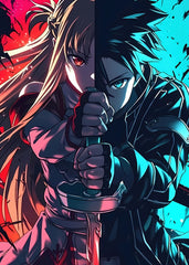 Kirito and Asuna, Sword Art Online