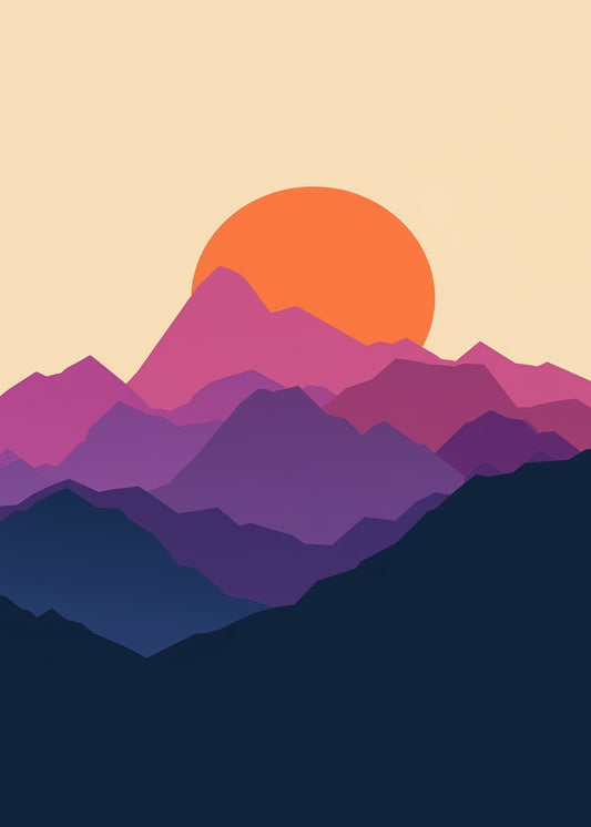 Red Sun Mountain landscape