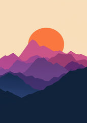Red Sun Mountain landscape