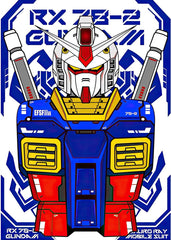 RX-78-2 Blue Schematic Art
