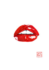 Red lips