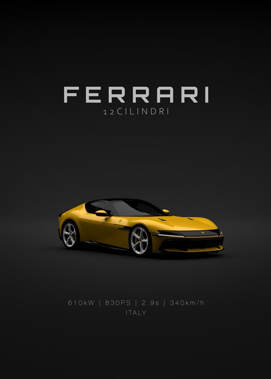 2025 Ferrari 12Cilindri Yellow
