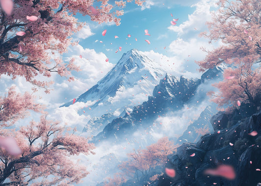 Mount Fuji with Cherry Blossom