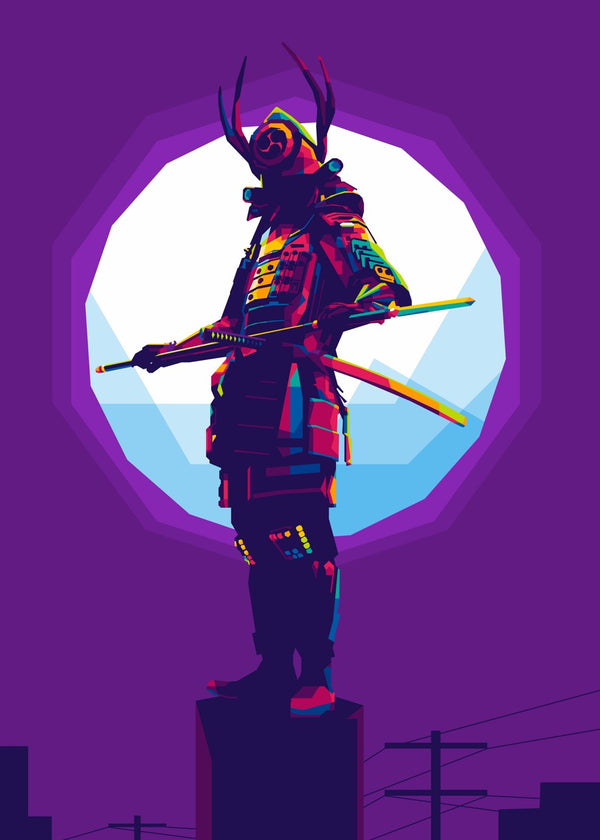 samurai pop art