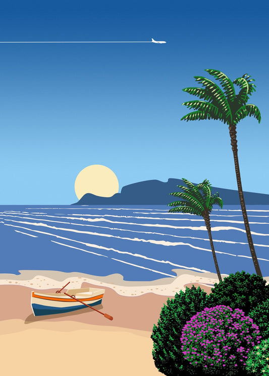 Cyprus, beach — City Pop art