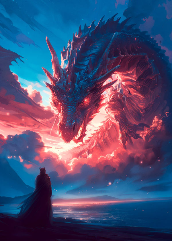 Dragon over the sea