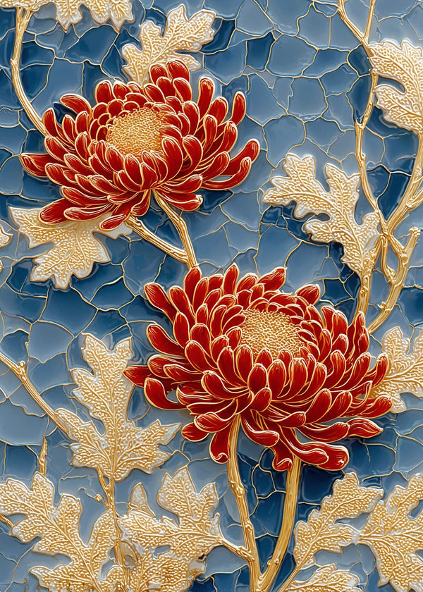 Porcelain Chrysanthemum Art