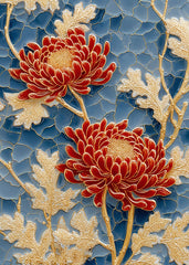 Porcelain Chrysanthemum Art