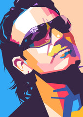 Bono U2 pop art portrait