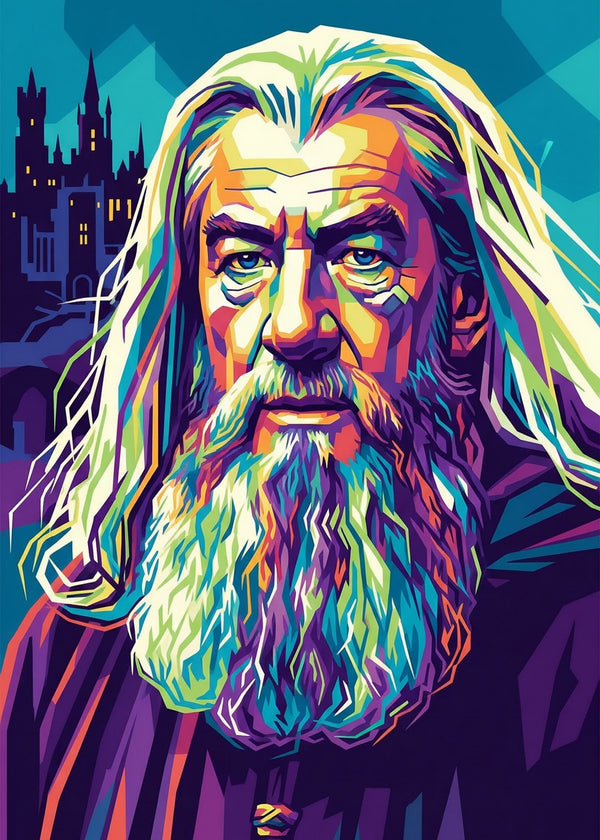 Gandalf pop art portrait