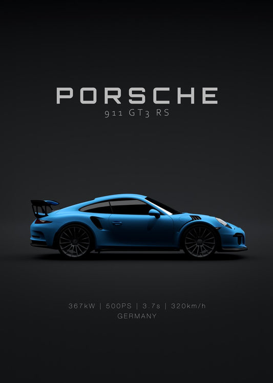 2016 Porsche GT3 RS Blue