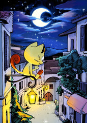 Meowth Under the Moonlight