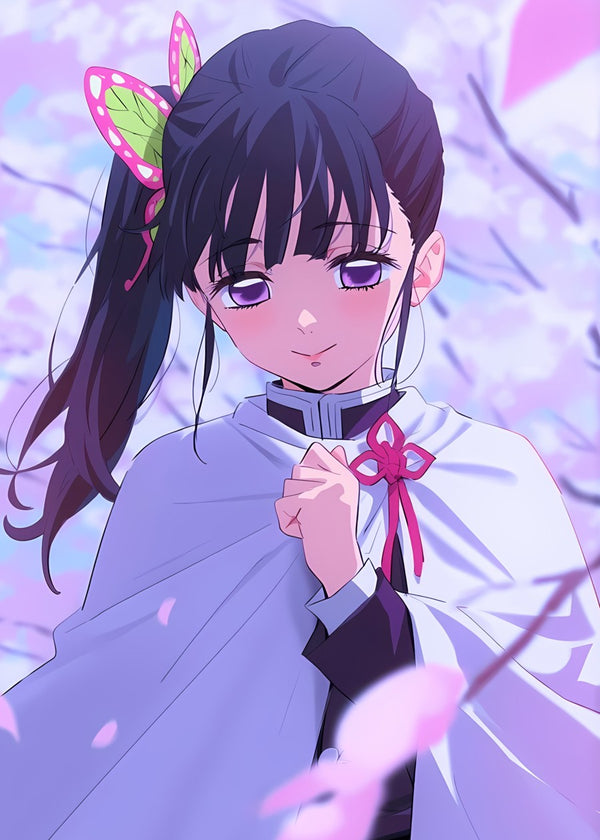 Kanao Tsuyuri with Cherry Blossoms, Demon Slayer Kimetsu no Yaiba