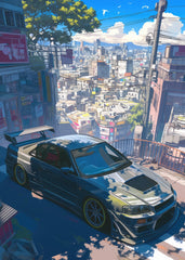 gtr r34 skyline car city