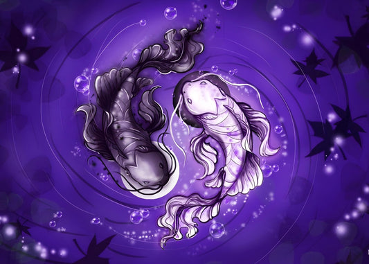 Yin yang fish art