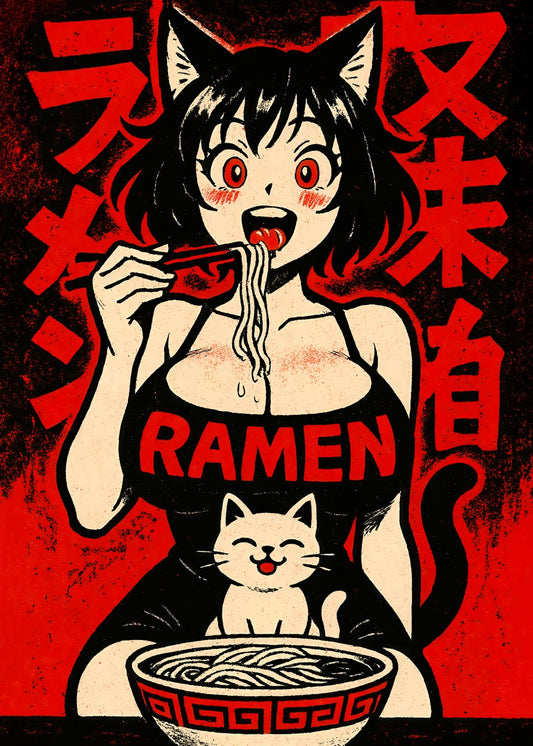 Japanese Sexy Ramen Cat Girl