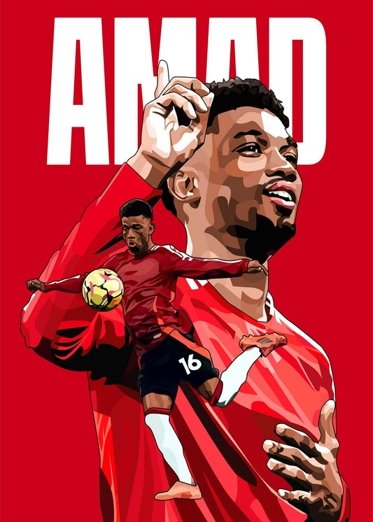 Amad Diallo Vector Art