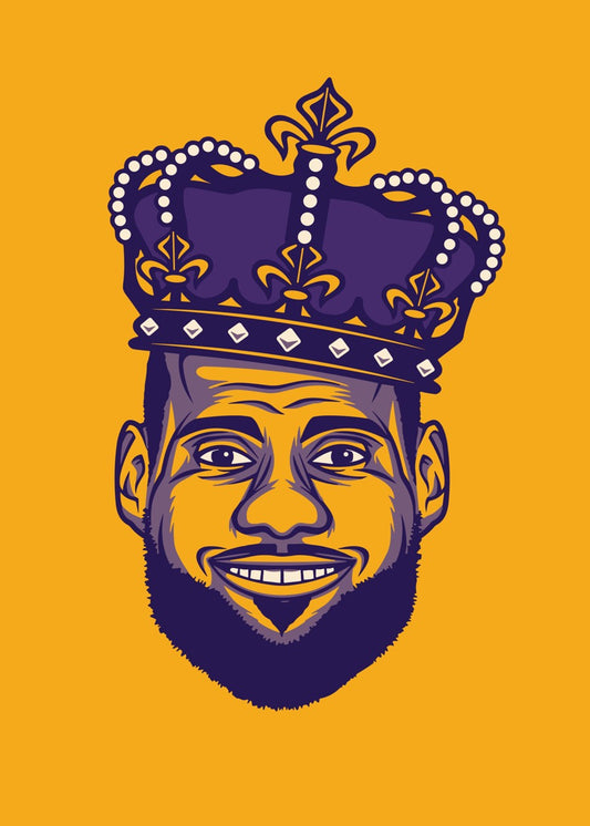 LeBron James King Portrait