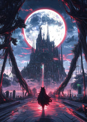 Moonlit Fortress of Shadows