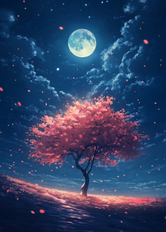 Moonlit Cherry Bloom