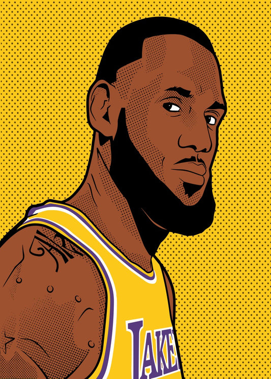 LeBron James Pop Art Portrait