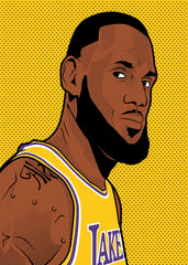 LeBron James Pop Art Portrait