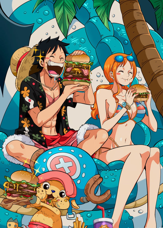 Straw Hats' Burger Feast