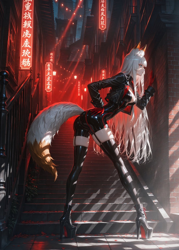 Gothic Anime Foxgirl