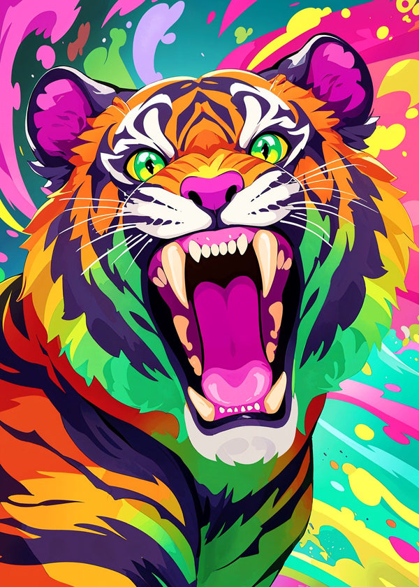 Neon Tiger Roar