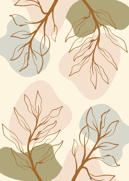 Organic Leaves – Minimal Line 