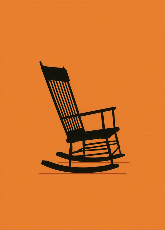 Simple Wooden Rocking Chair