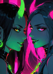 women demon cyberpunk