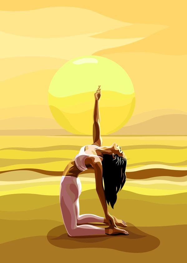 Dynamic Yoga at Golden Hour