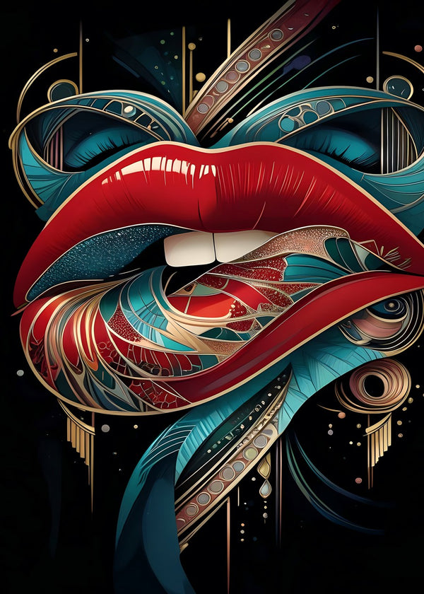 Abstract Exotic Lips