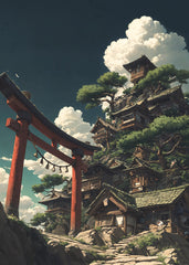 Torii Gate to the Sky Village