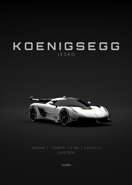 Koenigsegg Jesko White