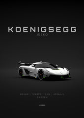Koenigsegg Jesko White