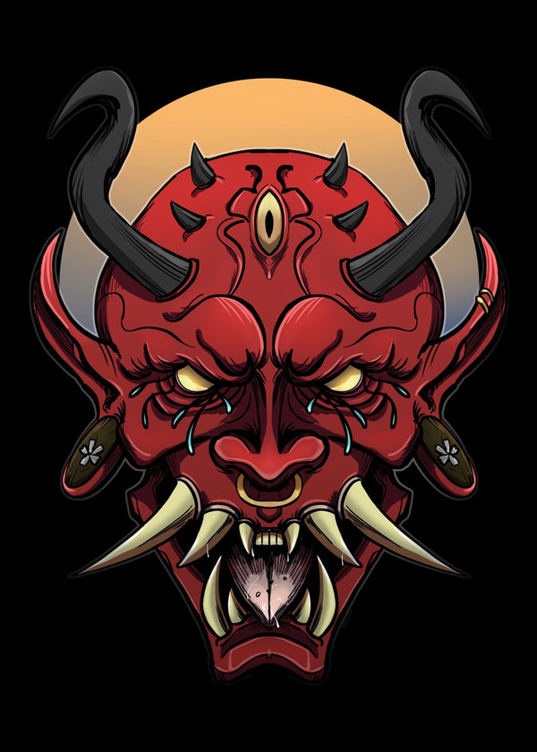 Japanese Hannya Mask Oni Demon