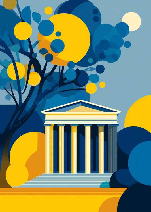 Greece Illustration Minimalism