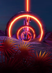 Neon landscape: Stargate
