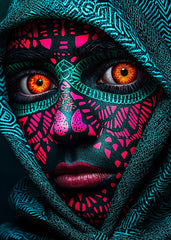 Neon Tribal Face