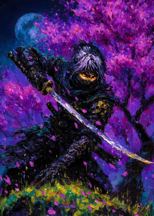 Moonlit Sakura Warrior