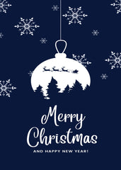 Merry Christmas Blue Ice