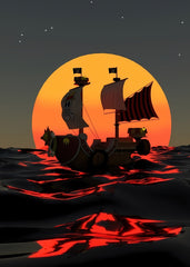 Thousand Sunny Sunset Sail
