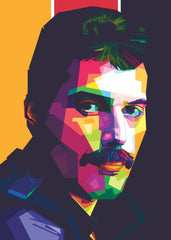 Freddie Mercury WPAP Popart