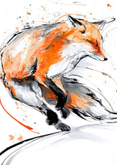 Watercolour fox