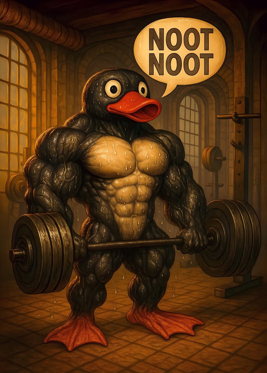 Pumping Pingu Gym Art