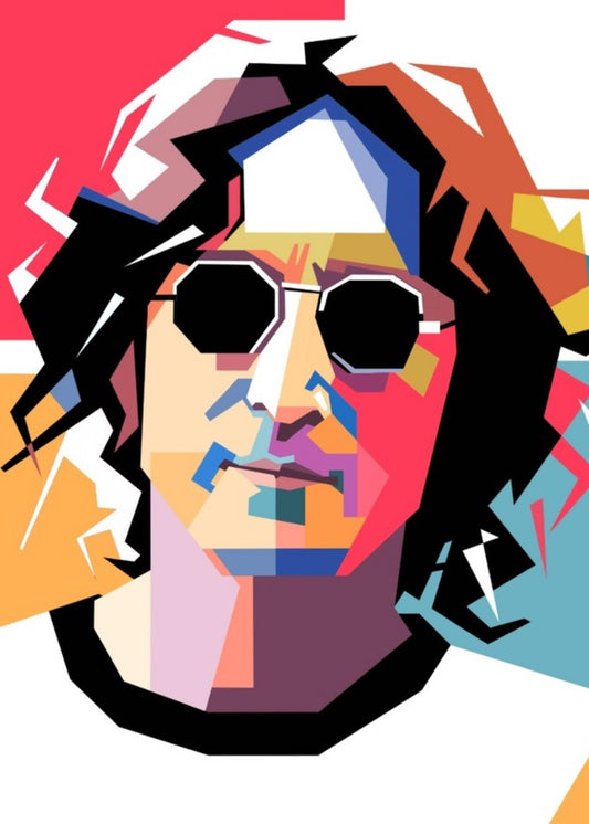 John Lennon pop art portrait