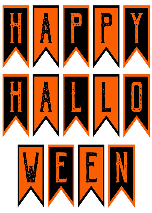 Halloween Banner Flags